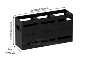 3-Compartment Cutlery Holder Organizer