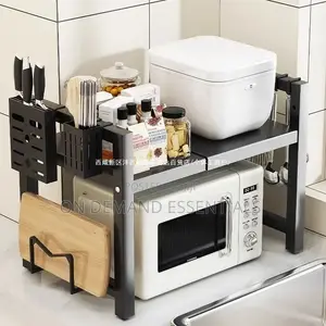 Single Layer Heavy-Duty Adjustable Microwave Stand