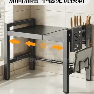 Single Layer Heavy-Duty Adjustable Microwave Stand