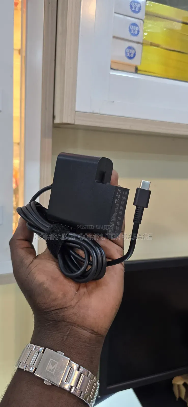 HP 65W USB-C Type-C Laptop Charger, Often Used With HP Spectre X360