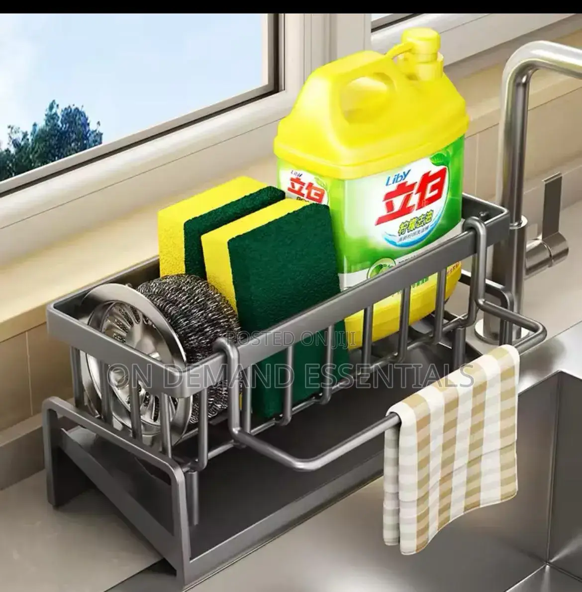 Sink Caddy Multifunctional Sink Sponge Detergent Storage Rack