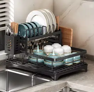 Carbon Metal 2-Layer Dish Rack