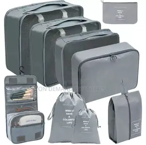 9pcs Luggage Travel Organizers /Packing Tubes for Suitcase