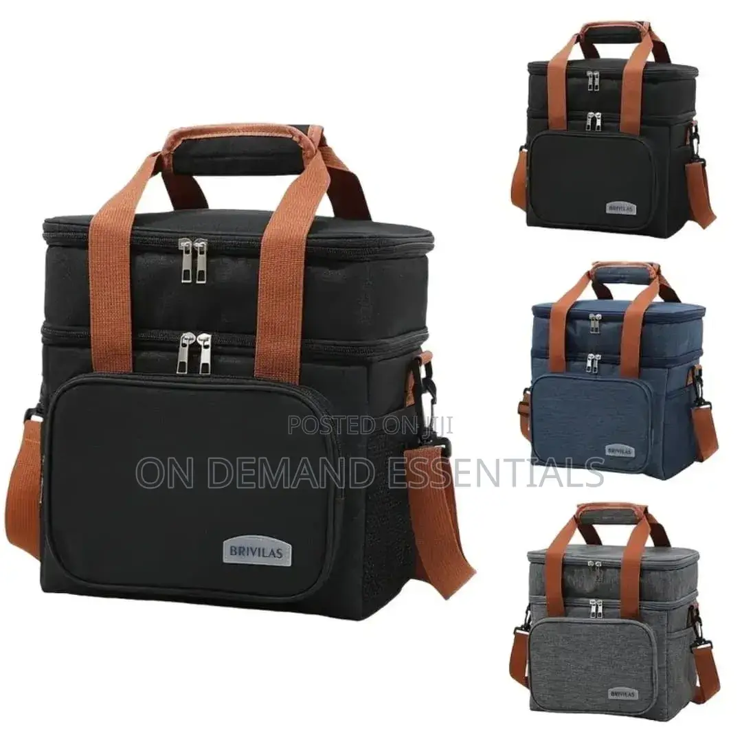Double Compartment Insulated Lunch Bag