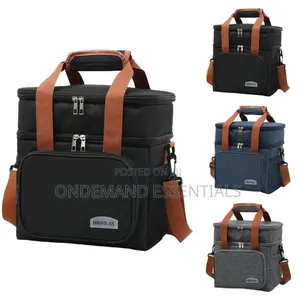Double Compartment Insulated Lunch Bag
