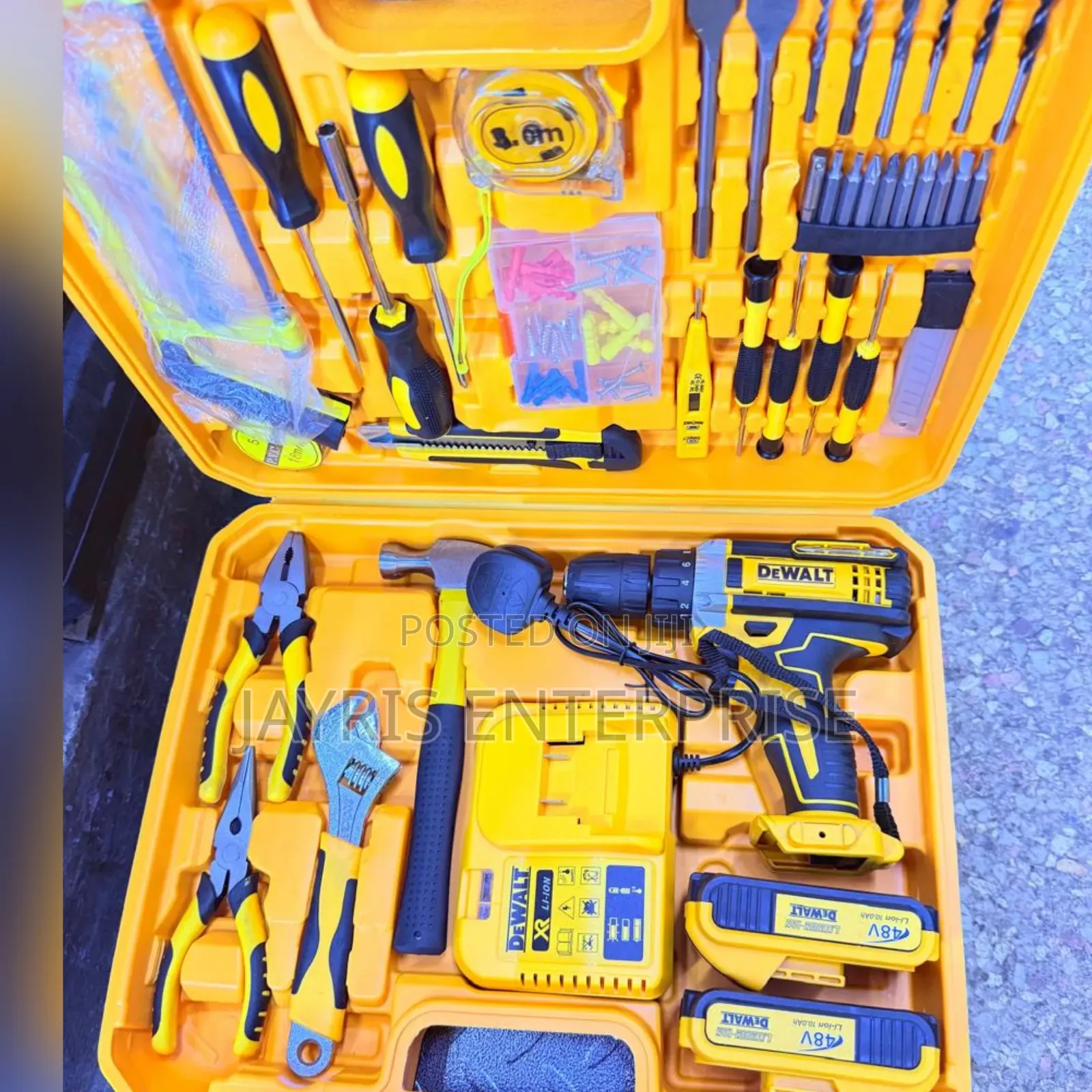 Dewalt 48V Cordless Electric Drill 47PC Tool Set