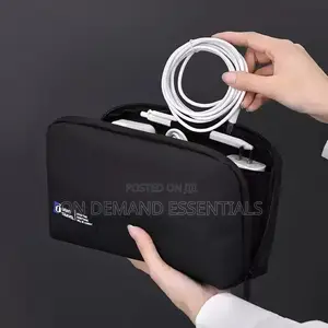Trendy Multi-Functional Data Cable Storage Bag With Large Capacity