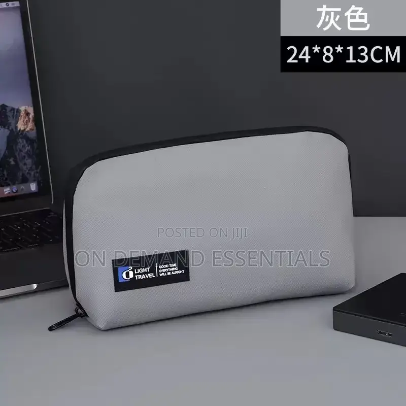 Trendy Multi-Functional Data Cable Storage Bag With Large Capacity