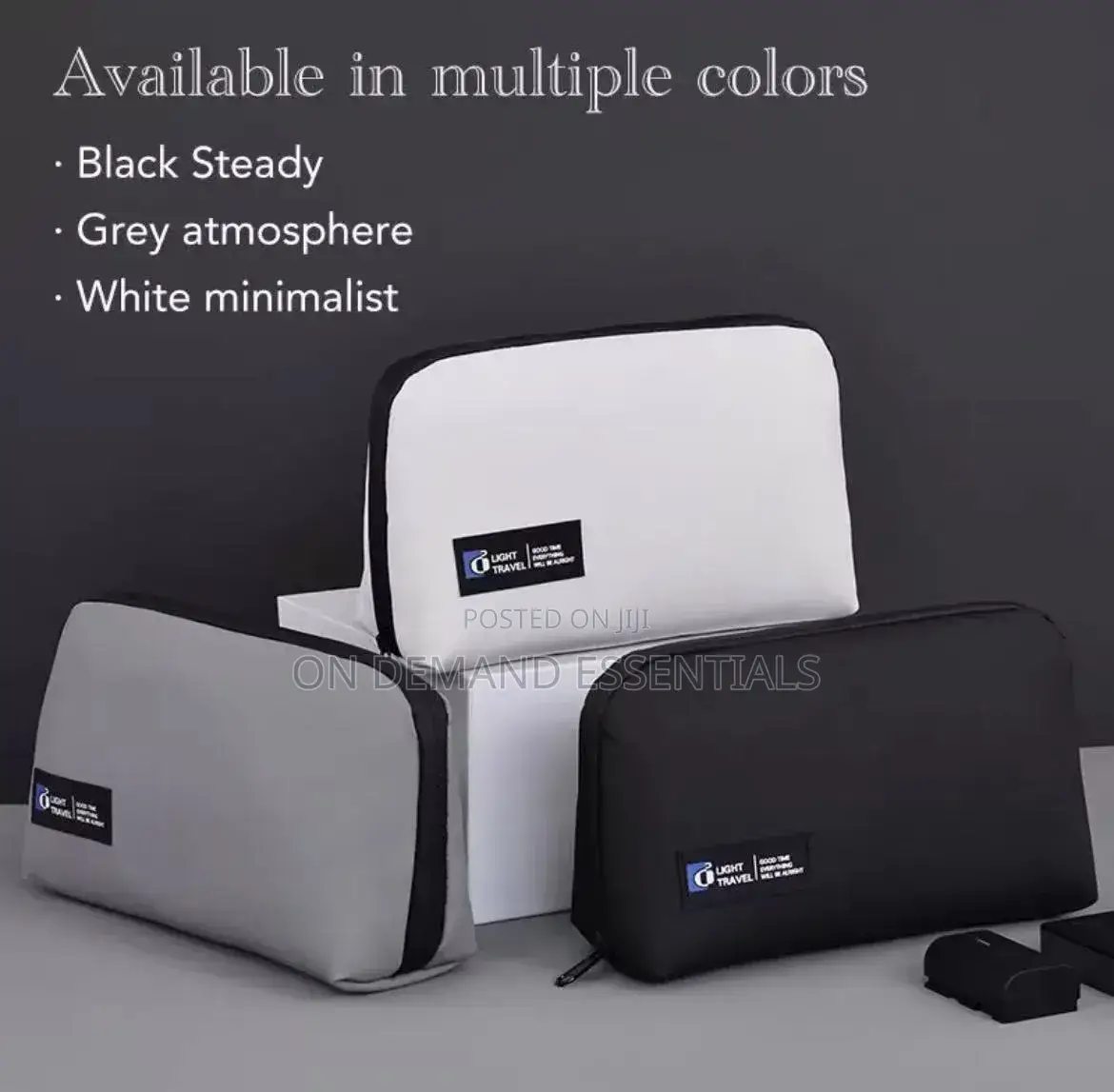 Trendy Multi-Functional Data Cable Storage Bag With Large Capacity