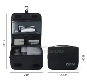 Portable Cosmetic Makeup Toiletry Bags With Hooks