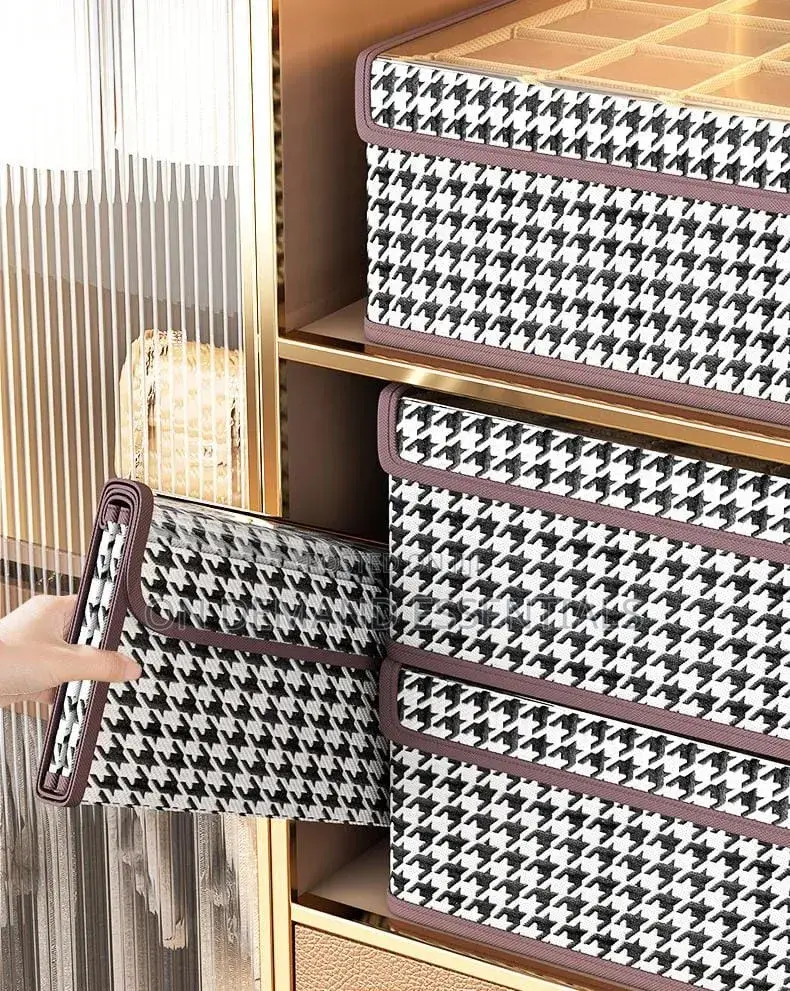 17 Grid Foldable Undergarment Organizer