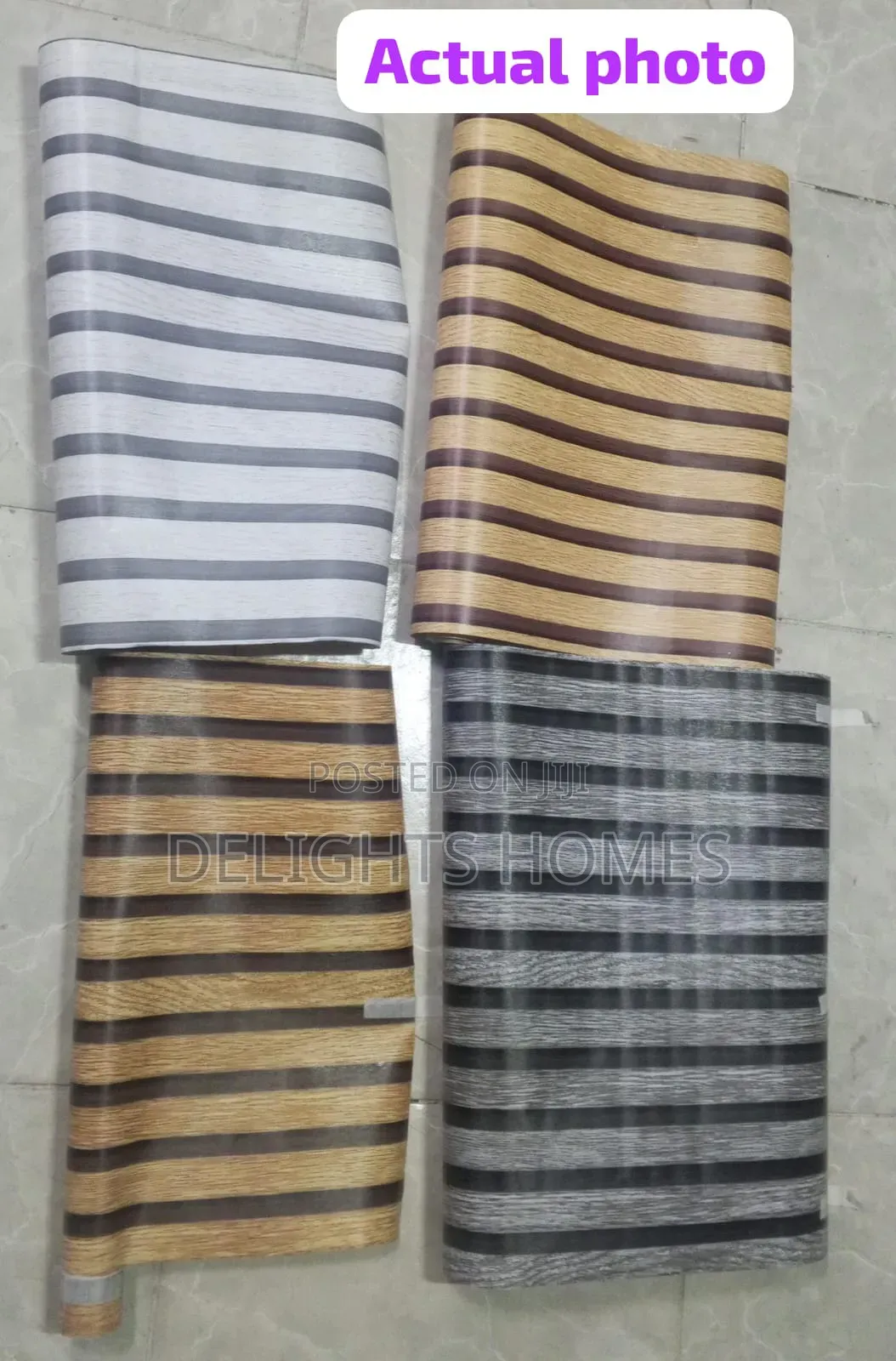 Flute Panel Design Self Adhesive Wall Papers-Pa