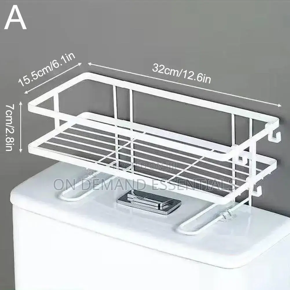 Single Layer Over the Toilet Rack/Shelf Bathroom