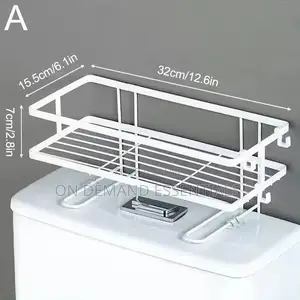 Single Layer Over the Toilet Rack/Shelf Bathroom