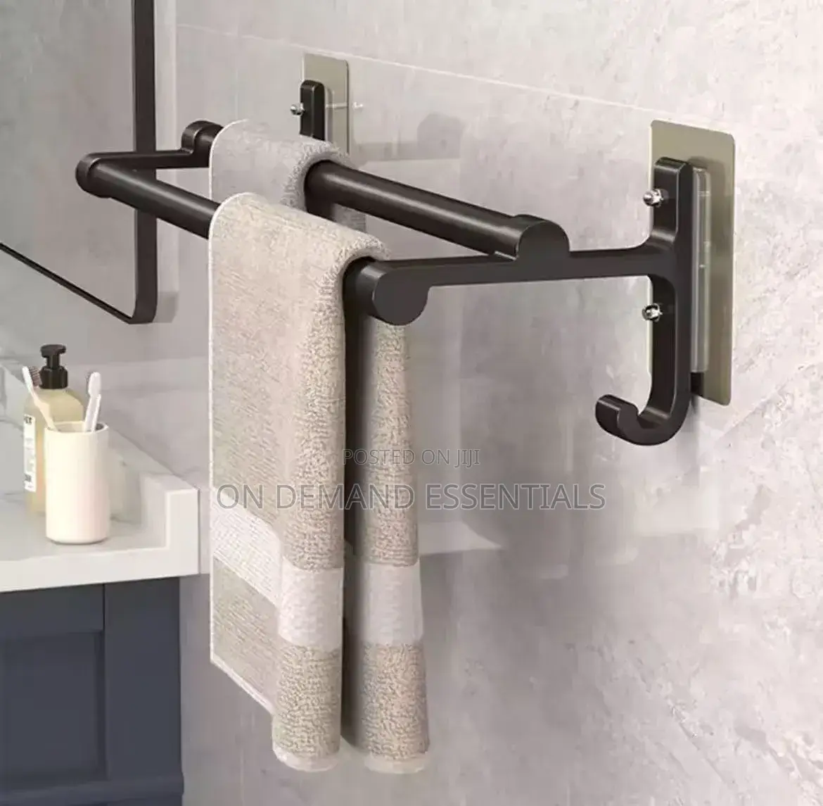 Punch-Free Wall Towel Rack