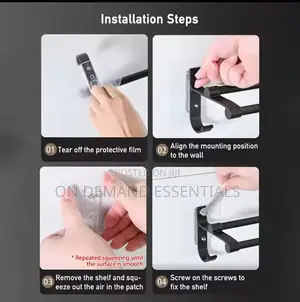 Punch-Free Wall Towel Rack