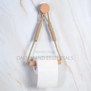 Hemp Rope With Bamboo Tissue Holder