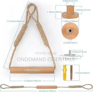 Hemp Rope With Bamboo Tissue Holder
