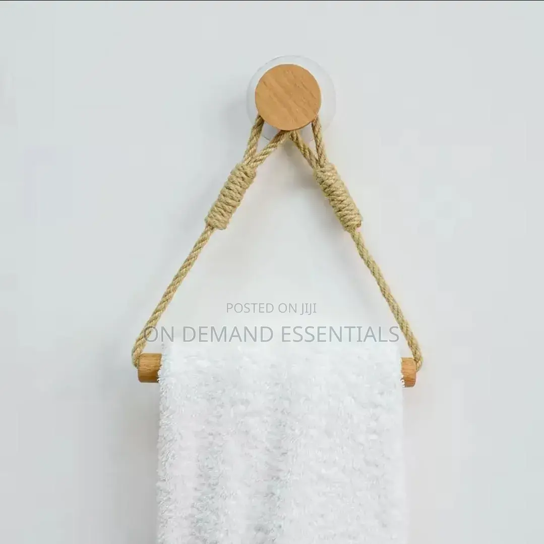 Hemp Rope With Bamboo Tissue Holder