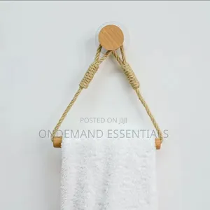 Hemp Rope With Bamboo Tissue Holder