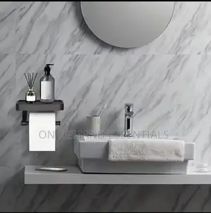 New Stainless Steel Toilet Paper Holder With Phone Shelf