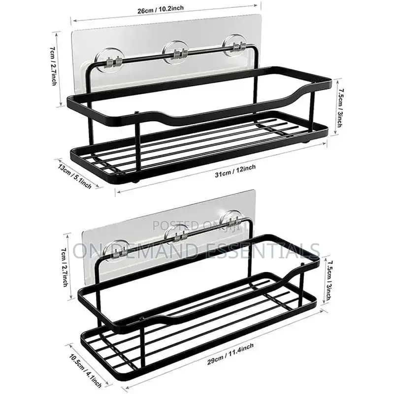 2pcs Shower Caddy Shelf/Bathroom Organizer
