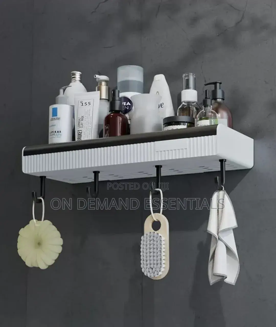 Modern Wall Mount Bathroom Shelf Space-Saving Design