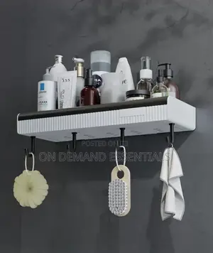 Modern Wall Mount Bathroom Shelf Space-Saving Design