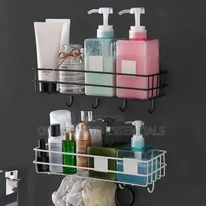 Punch Free Bathroom Shelf Storage Rack /Organizer