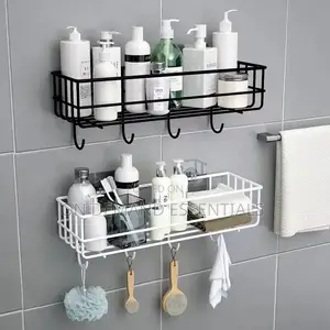 Punch Free Bathroom Shelf Storage Rack /Organizer