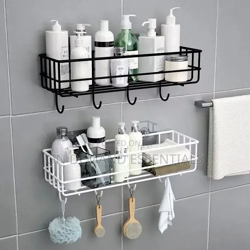 Punch Free Bathroom Shelf Storage Rack /Organizer