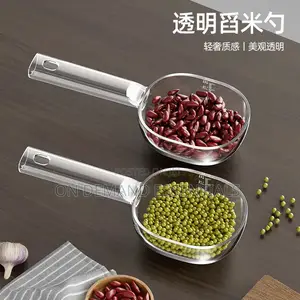 Acrylic Scoop With a Long Handle and Clearly Marked Measurements