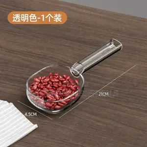 Acrylic Scoop With a Long Handle and Clearly Marked Measurements