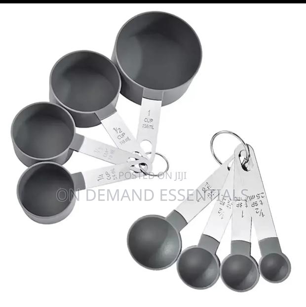 8pcs Multipurpose Measuring Spoons/Cups Kitchen Gadgets - thumbnail 2