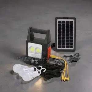 Portable Compact Dat at 168 Solar Home Lighting System Kit