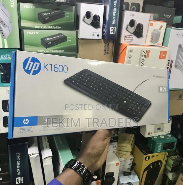 HP USB Keyboard - 104 Keys, 10M Clicks, Tilt Legs, Black
