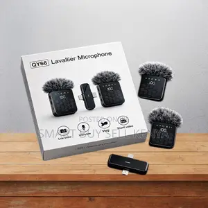 Crystal- Clear 3 in 1 Dual Mics Wireless Lavalier Microphone