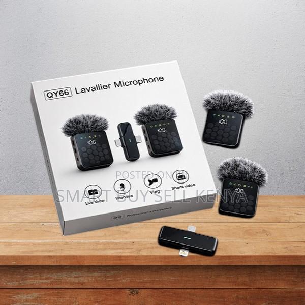 Crystal- Clear 3 in 1 Dual Mics Wireless Lavalier Microphone