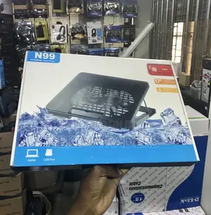 N99 Cooling Pad 2 Heavy Duty Fans 17" Laptop Stand Lift Tripod