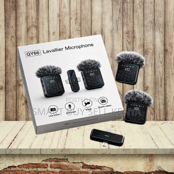 Crystal Clear Audio 3 in 1 Dual Mics Wireless Lavalier Microphone