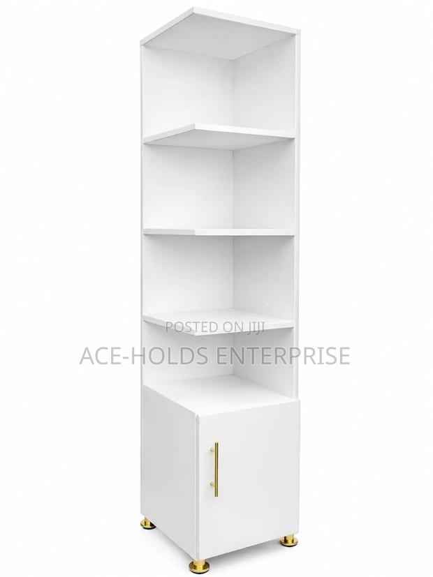 Executive Wooden Book Shelving Unit With Open Storage - thumbnail 2