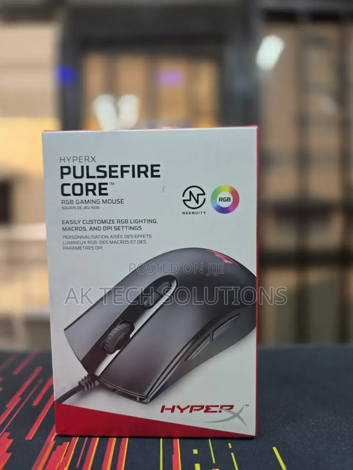 HYPERX PULSIFIRE Wired Gaming Mouse
RGB
6200 Dpi
7 Programmable Button