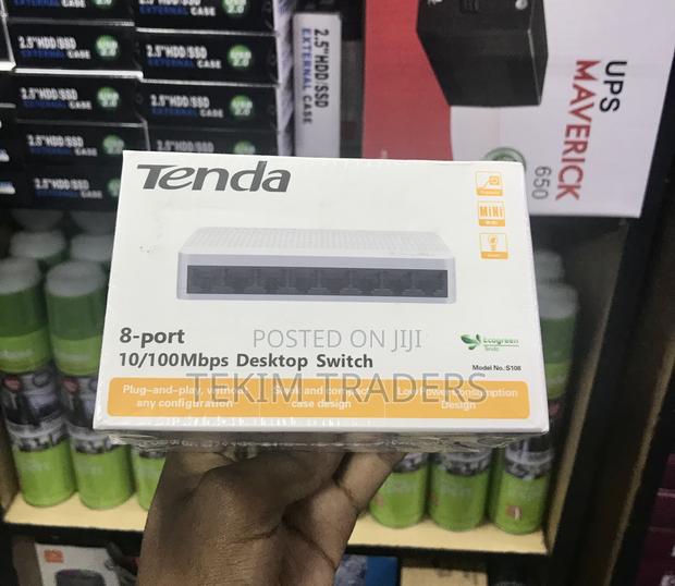 Tenda S108 Fast Ethernet Switch 8 Ports 10/100 White