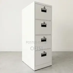 Office Cabinet; 4-Drawer Vertical File Cabinet