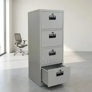 Office Cabinet; 4-Drawer Vertical File Cabinet