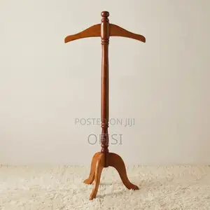 Coat Hanger; Office Mahogany Coat Hanger Stand