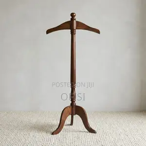 Coat Hanger; Office Mahogany Coat Hanger Stand