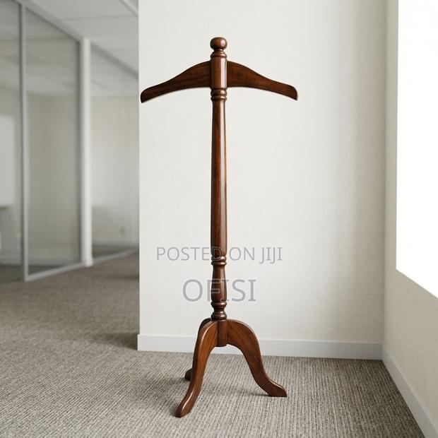 Coat Hanger; Office Mahogany Coat Hanger Stand - thumbnail 4
