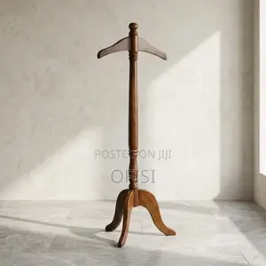 Coat Hanger; Office Mahogany Coat Hanger Stand