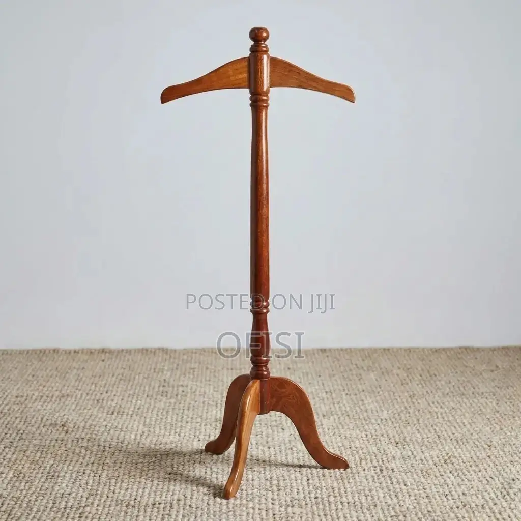 Coat Hanger; Office Mahogany Coat Hanger Stand